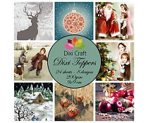 winter Christmas dixi craft toppers paper pad