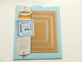 spellbinders die Triple flip card S6-031