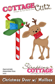 Cottage Cutz die Christmas deer w/mailbox