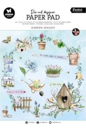 Studio Light paper pad Die cut  Garden Season A4