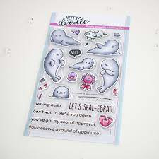 Heffy Doodle stempel set sealy friends stamps