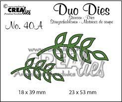 Crealies duo dies blaadjes nr. 8 CLDD 40A