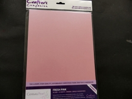 crafters companion parelmoer cardstock fresh pink