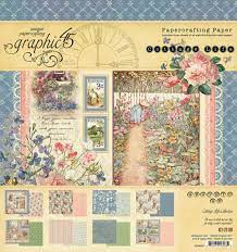 graphic 45 paper pad  cottage life 12x12"