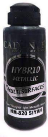 Cadence  semi mat zwart metallic hybride acrylverf