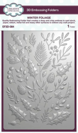 Creative Expressions 3D Embossingfolder – Winter Foliage (5x7") Breng