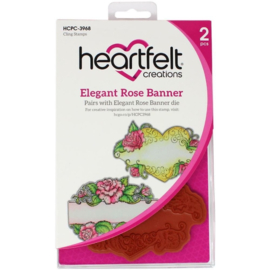 Heartfelt Creations Elegant Rose Banner stempelset kopen – stijlvolle banner met bloemen voor kaarten, albums en bruiloften