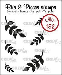 Crealies stamp mini leaves 8 solid