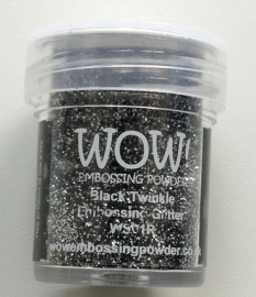 black twinkle WS01R embossing powder