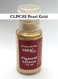 Crealies  colorzz  pigment pearl gold