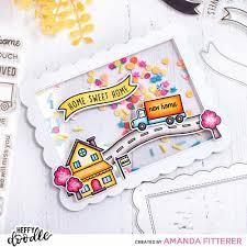 Heffy Doodle Die cut home sweet home