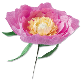 Sizzix Thinlits Snijmal Wild Peony – elegante pioenroos vol detail