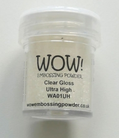 clear gloss WA01 UH embossing powder