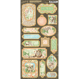 graphic 45 chipboard wild and free collection