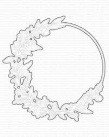 Winter Wreath bundel kopen – MFT kerstkrans stempel + snijmal met 10% korting