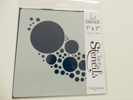 Clarity stencil JO'S BUBBLES  7" X 7"