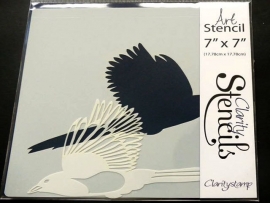 Clarity stencil  MAGPIE 1 7" X 7".      38