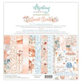 mintay paperpad 12x12" sunset beach