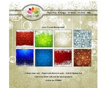 snow crystal background paper pad 6"x6"