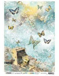 Breng rust en verfijning in je creaties met Studio Light Rice Paper – New Awakening 04 (A4)
