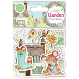 garden wooden shapes