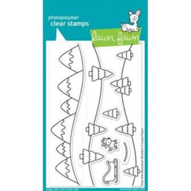 Lawn Fawn Over the Mountain Borders bundel kopen – stempels + snijmallen voor landschappen met diepte