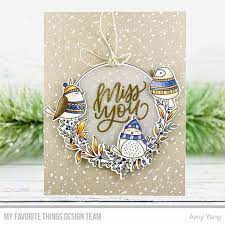 MFT clear stamp winter wreath