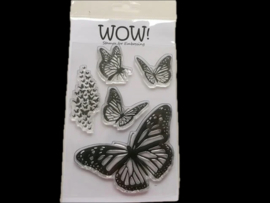 WOW! Cling Stamp – Mariposa: Elegante vlinderstempel met embossingpower
