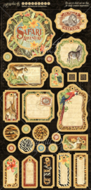 Graphic 45 chipboard Safari 1 collection
