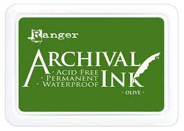 Ranger archival ink pad olive