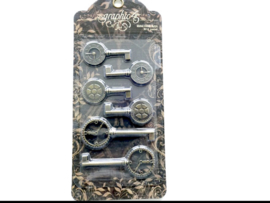 koper kleurig clock keys