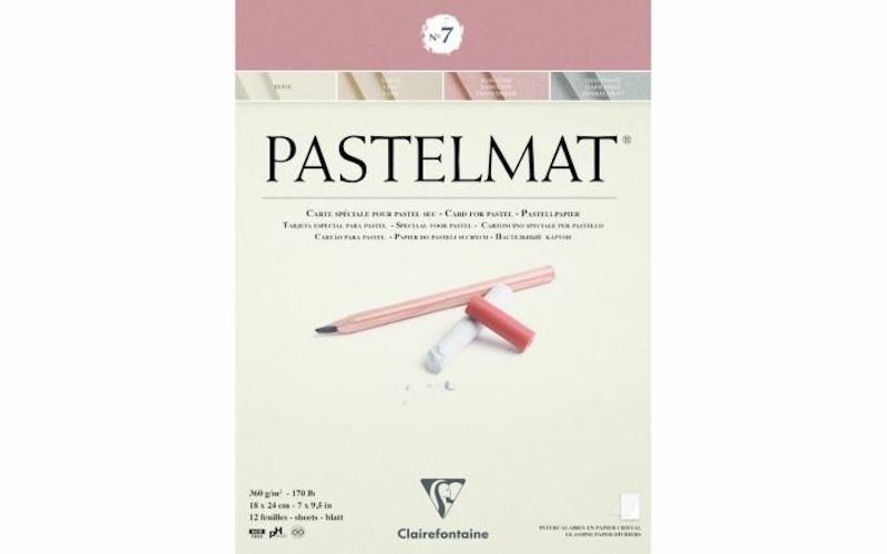 Clairefontaine Pastelmat 18 x 24 cm – 360 grams in beige, sand, sanguine & dark grey: veelzijdig pastelpapier voor expressieve kunst