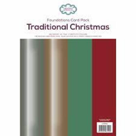 traditional Christmas  pearl A 4 cardstock