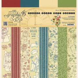 Graphic 45 Penny’s Paper Doll Family 12x12 – Speels vintage basispapier met een knipoog naar vroeger