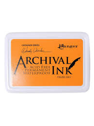 Ranger archival ink pad tiger lily