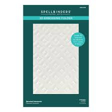 Spellbinders 3 D embossing folder beveled diamonds