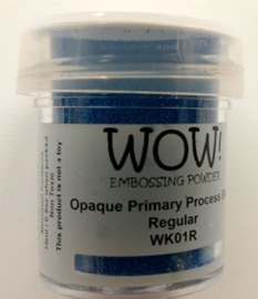 WOW embossing powder process blue regular WK 01R