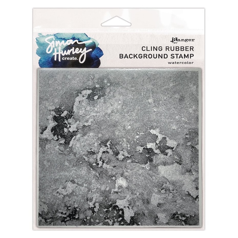 🎨 Simon Hurley Watercolor Background Stamp – aquarellook zonder penseel