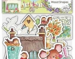 Craft Consortium  wooden shapes Cottage garden