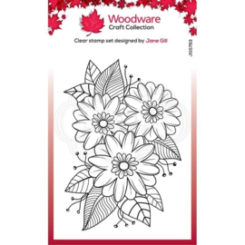 woodware craft clear stamp passion flower