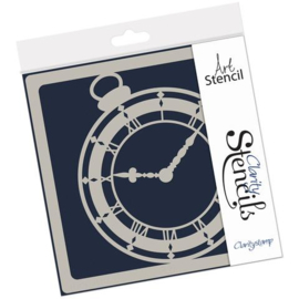 Clarity stencil   POCKET WATCH 7" X 7"    111