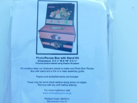 Photo/Recipe Box with Stand Kit – Creatief doosje met standaard maken