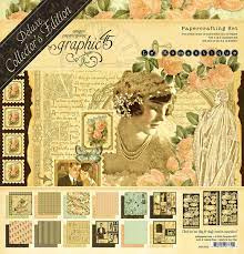 graphic 45 paper pad  le romantique  12 x 12 "