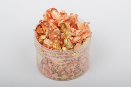 IndigoBlu Mega Flake Lancashire Rose – Romantische metallic glans in roze en goud