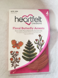Heartfelt Creations Floral Butterfly Accents stempelset kopen – natuurlijke bloemen en sierlijke vlinders voor rustgevende kaarten