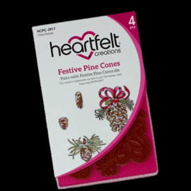 Heartfelt Creations Festive Pine Cones bundel kopen – stempel + snijmal met 10% korting