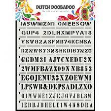Dutch Doobadoo  stencil strips