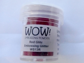 WOW embossing powder red glitz WS13R