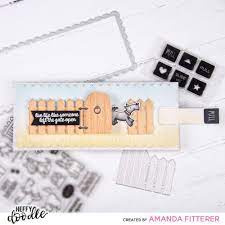 Heffy Doodle die cut close the gate