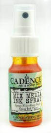 Cadence  orange ink spray mix media